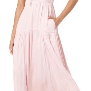 The Drop Women's Tavia Tie-Front Tiered Maxi Dress