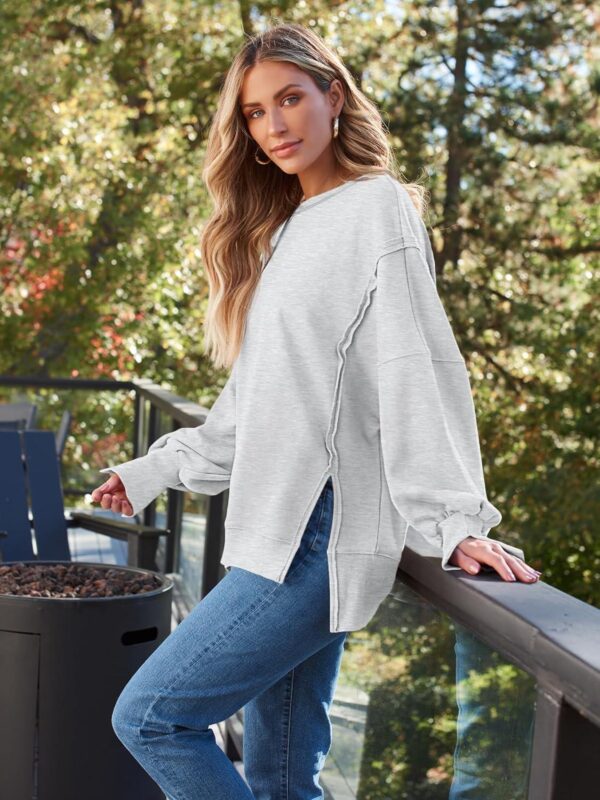 Trendy Queen Womens Oversized Crewneck Sweatshirts Hoodies Fall Outfits Fashion Teen Girls Y2k Winter Clothes - Image 3