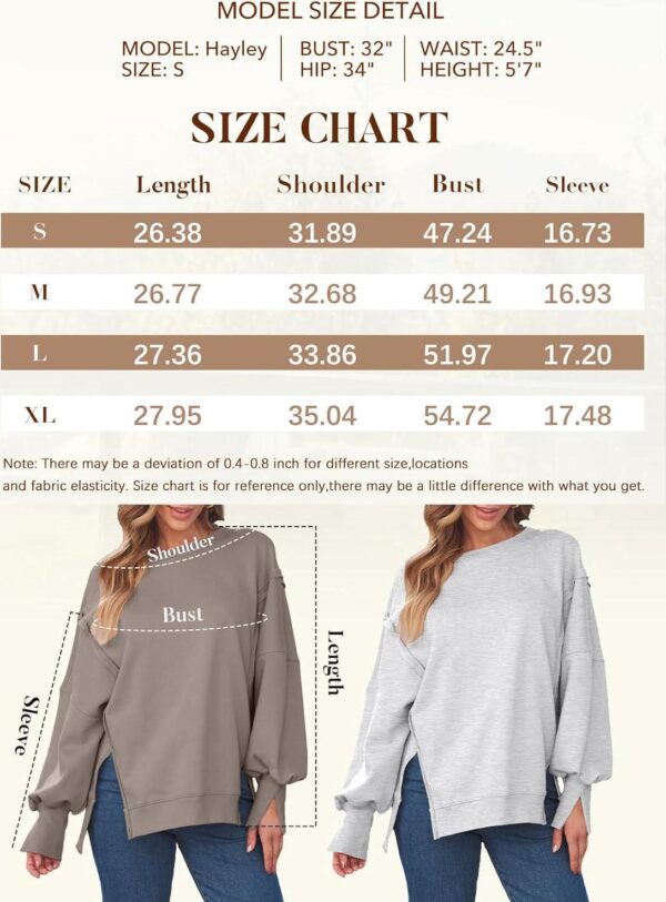 Trendy Queen Womens Oversized Crewneck Sweatshirts Hoodies Fall Outfits Fashion Teen Girls Y2k Winter Clothes - Image 6