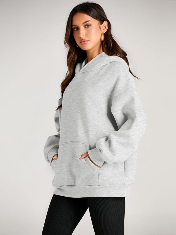 Trendy Queen Womens Oversized Hoodies Fleece Sweatshirts Long Sleeve Sweaters Pullover Fall Clothes with Pocket - Image 3