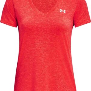 Under Armour Womens Tech V-Neck Twist Short-Sleeve T-Shirt
