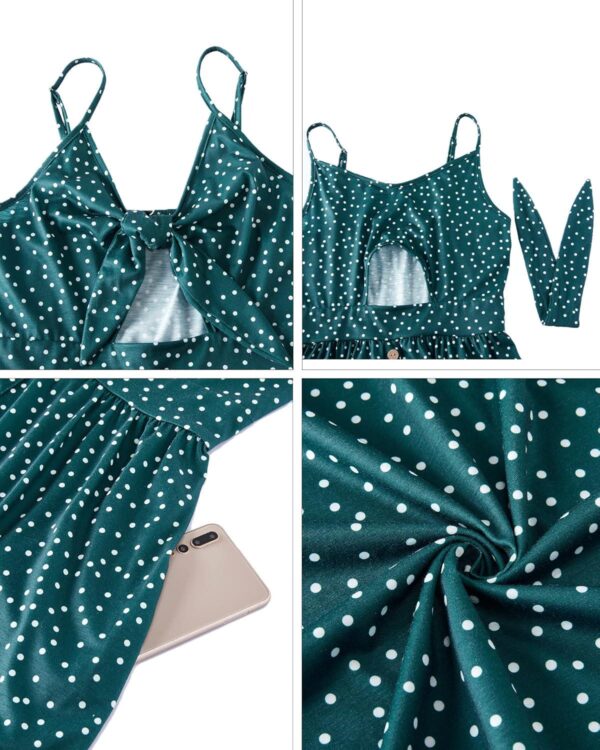 VOTEPRETTY Women's Summer Dresses Spring Sundresses Beach Clothes Outfit Vacation 2024 V Neck Casual Tropical Resort Hawaiian - Image 5