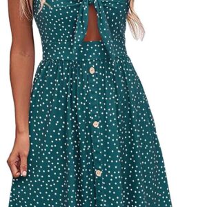 VOTEPRETTY Women's Summer Dresses Spring Sundresses Beach Clothes Outfit Vacation 2024 V Neck Casual Tropical Resort Hawaiian