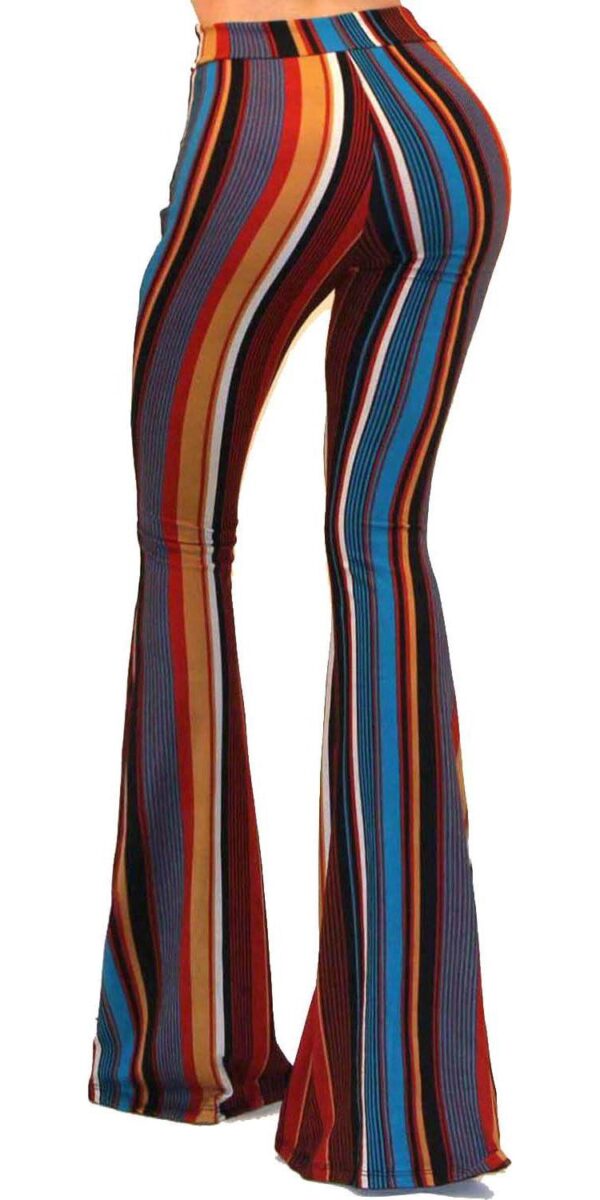 Vivicastle Women's USA Boho Comfy Stretchy Bell Bottom Flare Pants - Image 4