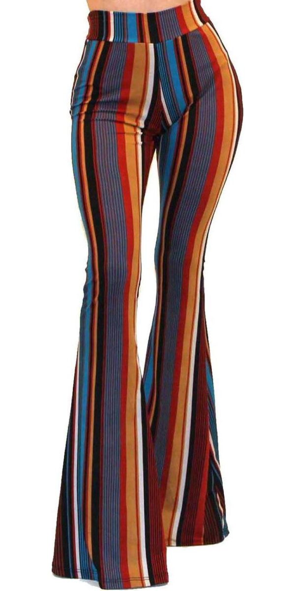 Vivicastle Women's USA Boho Comfy Stretchy Bell Bottom Flare Pants