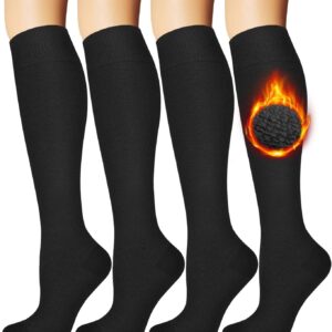 Warm Socks for Women (Knee High) Thermal Boot Socks for Winter, Running, Hiking, Gifts, Thick Socks for Cold Weather