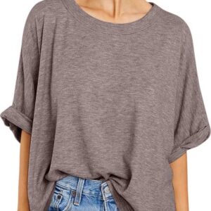 Women Oversized T-Shirt Summer Casual Short Sleeve Loose Tee Tops