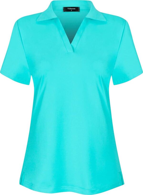 Women's Short Sleeve Golf Polo Shirts Tennis Shirts Sport T-Shirts Workout Tops