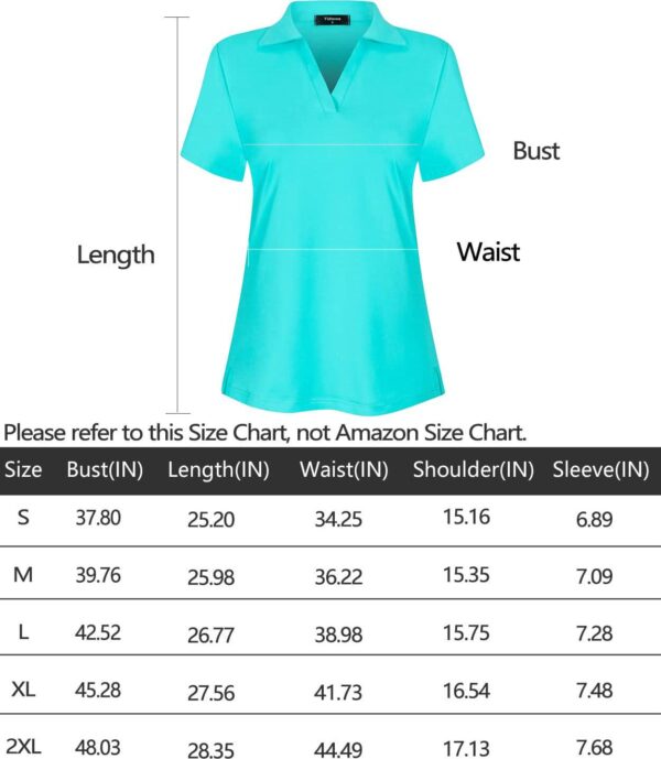 Women's Short Sleeve Golf Polo Shirts Tennis Shirts Sport T-Shirts Workout Tops - Image 6