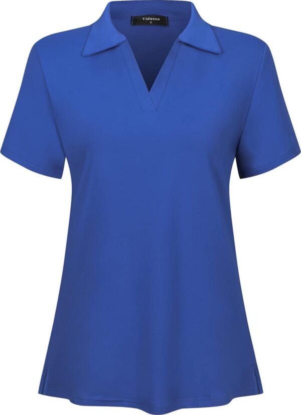 Women's Short Sleeve Golf Polo Shirts Tennis Shirts Sport T-Shirts Workout Tops