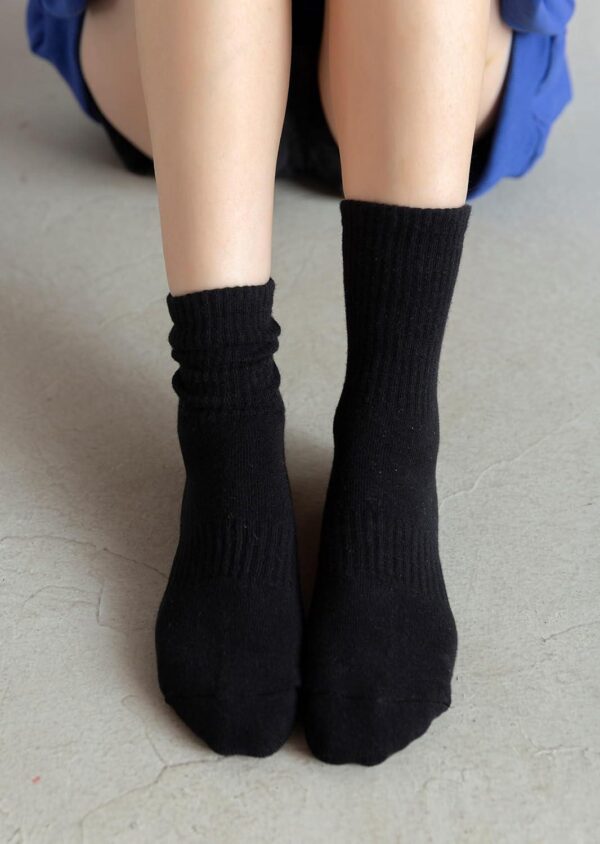 Womens Crew Socks Casual Athletic Gym LightWeight Thin Cotton Socks 5 Pairs - Image 5