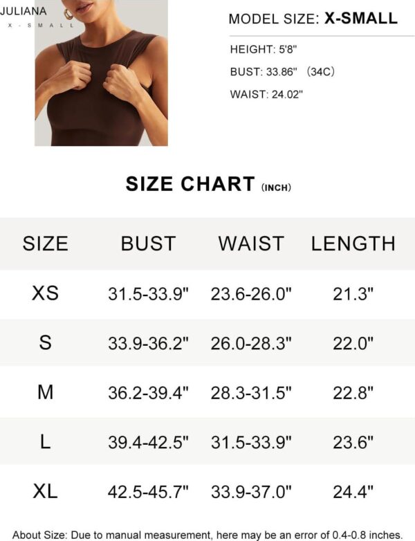 Womens Double Lined Racerback Tank Tops Sleeveless High Neck Fitted Basic Shirts - Image 6