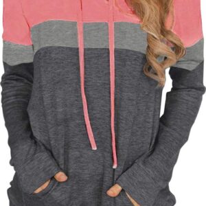 Womens Tops Ladies Tunics Casual Shirts Long Sleeve Hoodie Pullover Blouses Loose Fitting Tees Fashion Clothing Sweatshirts