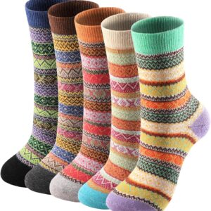 Wool Socks - Wool Socks for Women, Womens Wool Socks, Warm Socks for Women Men, Thick Winter Socks Cozy Socks
