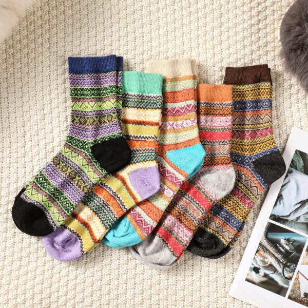 Wool Socks - Wool Socks for Women, Womens Wool Socks, Warm Socks for Women Men, Thick Winter Socks Cozy Socks - Image 2