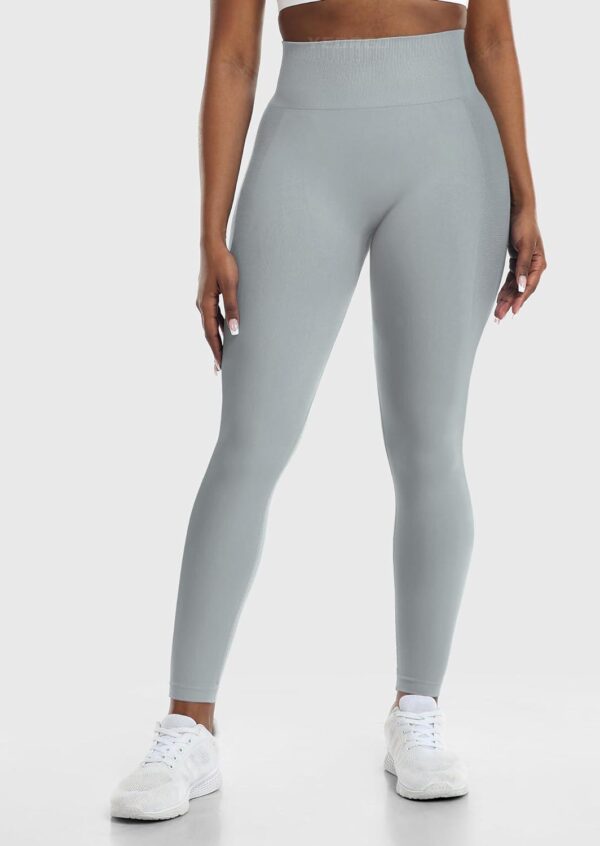 YEOREO Amplify Leggings for Women Seamless Scrunch Leggings Butt Lifting Gym High Waisted Athletic Leggings - Image 4