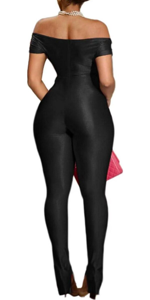acelyn 2 Piece Outfits for Women Sexy Off Shoulder Tops Bodycon Flared Pant Sets Club Outfits Tracksuit - Image 2