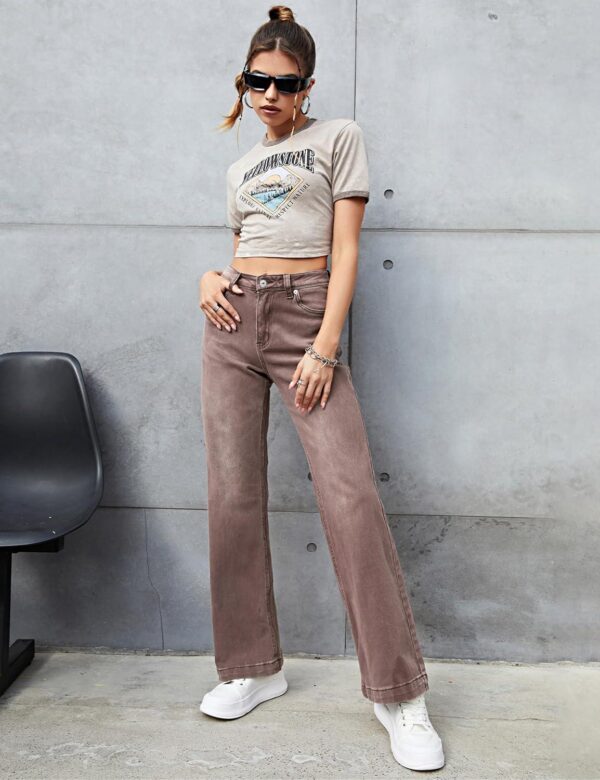 luvamia 2024 Wide Leg Jeans for Women High Waist Stretchy Classic Baggy Flare Jeans Denim Pants - Image 6